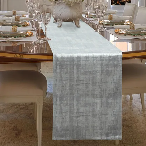 Vista 9 de Caminos de mesa negros y dorados para decoración de Navidad, 72 pulgadas de largo