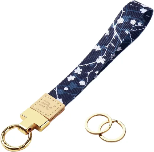 Vista 28 de EcoVision - Llaveros lindos con correa para llaves, llavero de muñeca para mujer, correa de insignia con 2 argollas para llaves