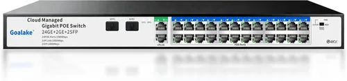 Vista 10 de Conmutador Poe, conmutador Gigabit PoE de 5 puertos (conmutador Gigabit de 4 puertos + 1 gigabit uplink+ 1 ranura SFP) Conmutador Gigabit Ethernet