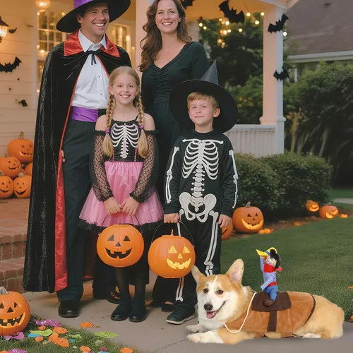 Vista 6 de T2Y - Disfraz de vaquero para perro, disfraz de Halloween para perros