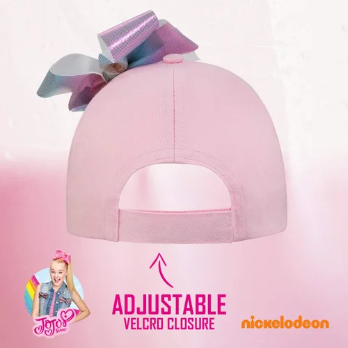 Vista 6 de Nickelodeon Girls JoJo Siwa Pink Baseball Cap Hat - Age 4-8
