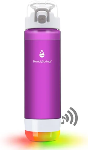 Vista 8 de Botella de agua inteligente con recordatorio para beber agua, luces y sonido, rastreador de ingesta de agua, recargable, plástico Tritan, botella