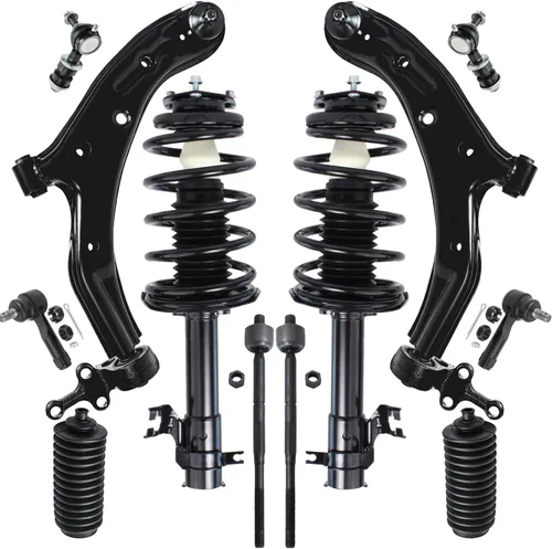 Vista 81 de Detroit Axle - Kit de extremo de 12 piezas para Ford Explorer Mercury Mountaineer 1998-2001 1999 2000, 2 brazos de control delanteros superiores