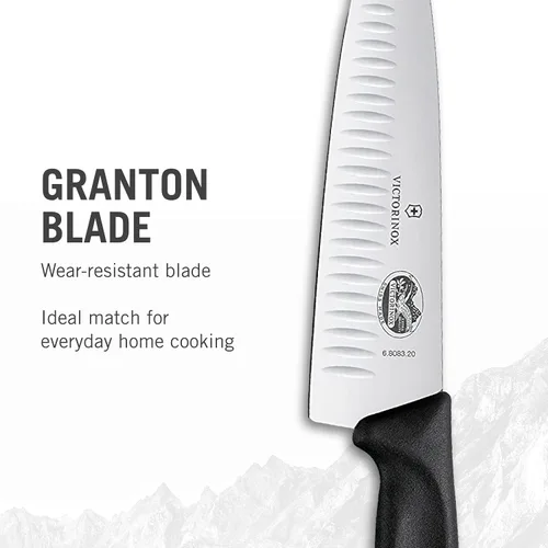 Vista 2 de Victorinox Swiss Classic - Cuchillo de chef de 8 pulgadas con borde Granton