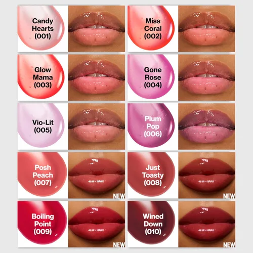 Vista 9 de REVLON Aceite labial Super Lustrous Glimmer 010 Wined Down, 0.13 fl oz 010 Vined Down