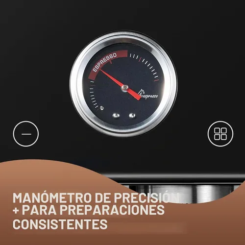 Vista 9 de Máquina de espresso con distribución automática y tazón con molinillo, cafetera barista con cold brew, espumador de leche para latte, máquina