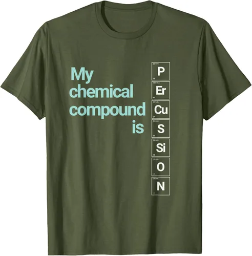 Vista 5 de Percussion Band Geek My Chemical Compound T-Shirt