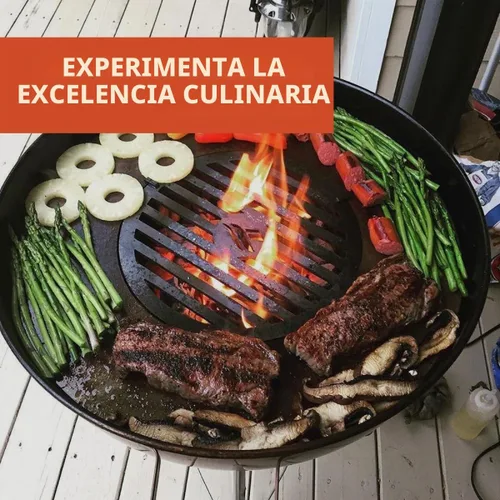 Vista 6 de Descubre los mejores accesorios para parrilla Weber para cocinar al aire libre definitiva, inserto de repuesto de rejilla de parrilla de 22 pulgadas