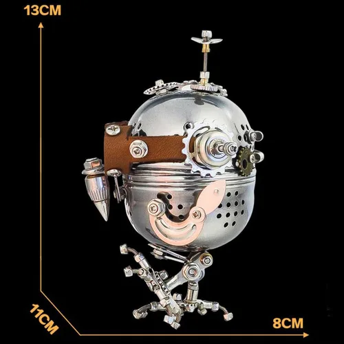 Vista 5 de LOCHE Rompecabezas de metal 3D, kits de modelo de metal 3D, modelo mecánico Steampunk, rompecabezas 3D, 110 piezas + rompecabezas láser 3D