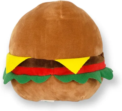 Vista 3 de Squishmallows KellyToys - Carl The Cheeseburger - Almohada de peluche súper suave de 8 pulgadas