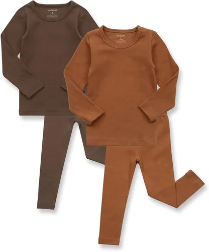 Vista 132 de AVAUMA - Pijama para niños y niñas de algodón básico para uso diario