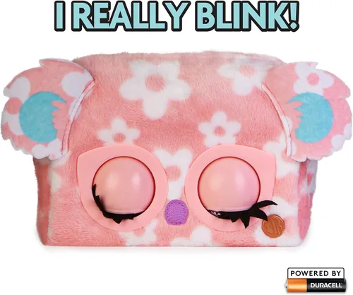 Vista 3 de Purse Pets, Print Perfect Bamboo Boo Koala, juguete interactivo para mascotas y bolso con más de 30 sonidos y reacciones, juguetes para niños