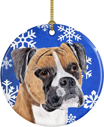 Vista 82 de Caroline's Treasures Cavalier Spaniel - Adorno de cerámica para colgar en el árbol de Navidad, para el hogar, Navidad, fiestas, regalo, 3 pulgadas