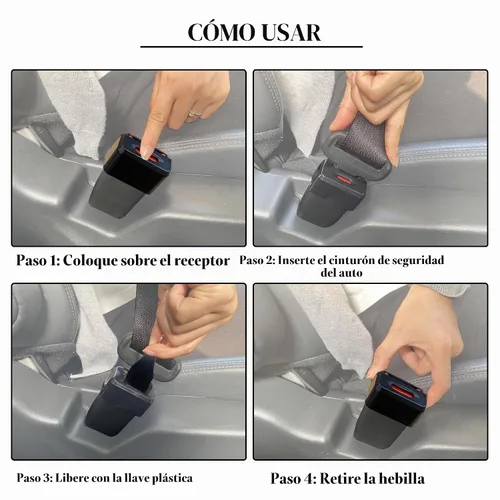 Vista 5 de Cerradura de hebilla de asiento de coche, cerraduras de cinturón
