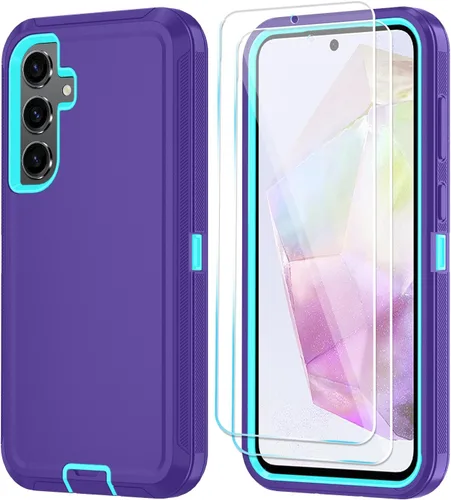 Vista 18 de ONOLA Funda compatible con Samsung Galaxy S24 Ultra con protector de pantalla HD, resistente a los golpes y a las caídas, funda de 3 capas