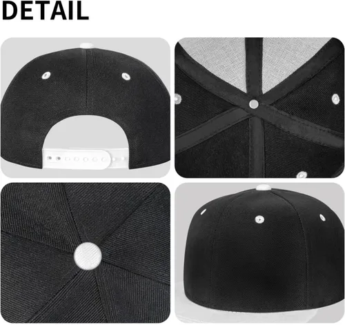 Vista 7 de The Heart of an Angel Snapback Hats for Men Women Hat Baseball Cap Flat Bill Visor White Hat
