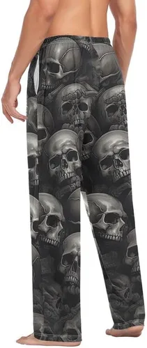 Vista 3 de ODAWA Sky of Universe - Pantalones de pijama para hombre con dos bolsillos