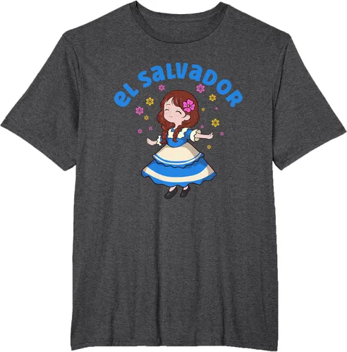 Vista 17 de Camiseta de mujer hispana con bandera salvadoreña de El Salvador Orgullosa, Negro