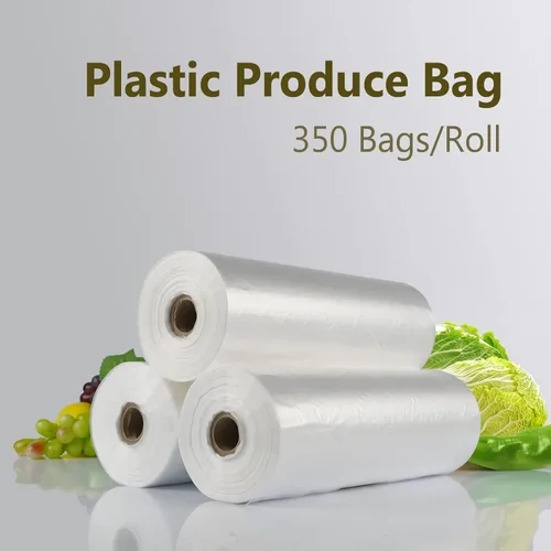 Vista 8 de OausTect Rollo de bolsa de plástico de 12 x 16 pulgadas, bolsas de almacenamiento de alimentos transparentes para frutas y verduras, 350 10 rollos