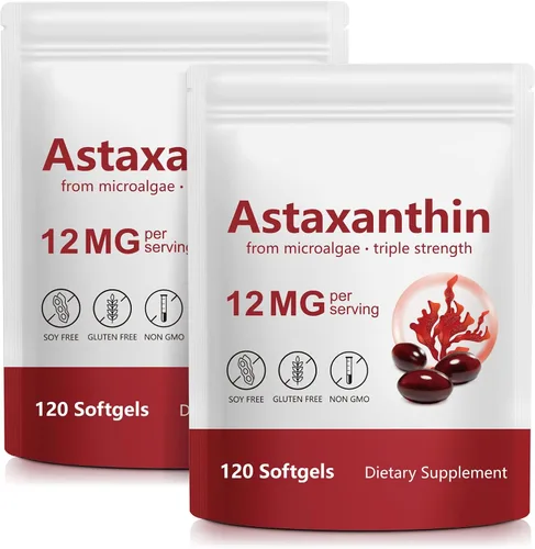 Vista 10 de Astaxantina, soporte antioxidante natural con astaxantina, ayuda a mantener la salud de los ojos, la piel, el sistema inmunológico