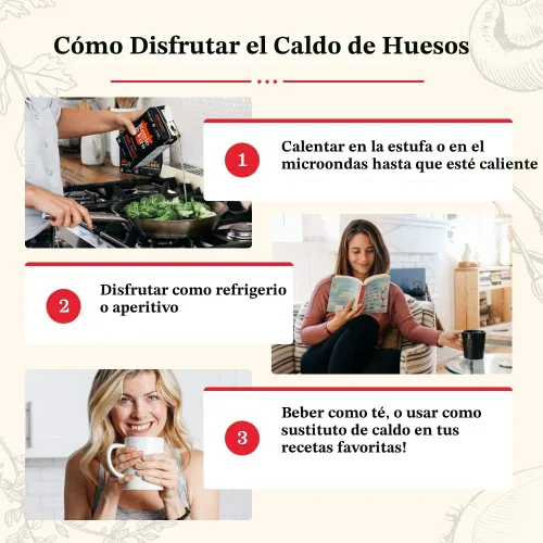 Vista 6 de Kettle and Fire - Sopa de caldo de huesos de pollo, amigable con la dieta Keto y Paleo