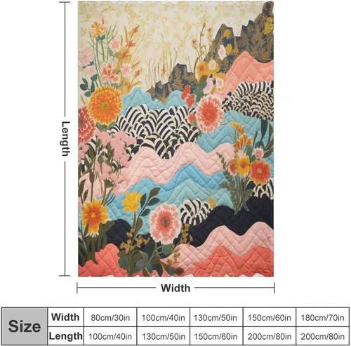 Vista 31 de Manta de verano con parches bohemios, vintage, bohemia, acogedora manta de franela para sofá, cama para niños y adultos, 30 x 40 pulgadas, manta