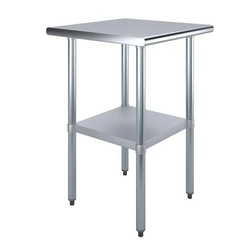 Vista 34 de AmGood Mesa de trabajo de acero inoxidable con estante inferior Preparación de alimentos NSF Estación de trabajo utilitaria