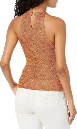Vista 2 de GUESS Top sin mangas con cordón Alexie Lurex para mujer