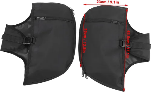 Vista 2 de Soft Lowers Chaps - Funda protectora de motor de motocicleta, cubierta protectora de motor de conducción, cubierta protectora de motor impermeable