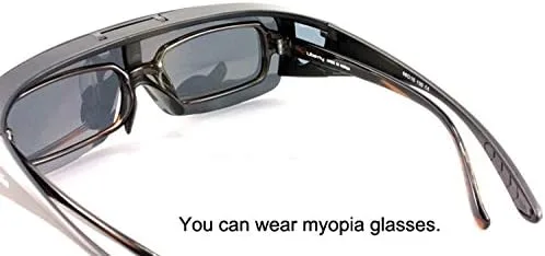 Vista 4 de BEISON Gafas de conducción Flipup Coverup polarizadas Fitover B-6453