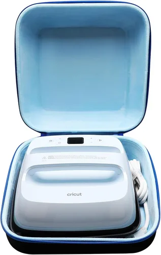 Vista 8 de LTGEM - Funda compatible con máquina de prensa de calor inteligente Cricut EasyPress 2/3 (12 x 10 pulgadas), negro y gris