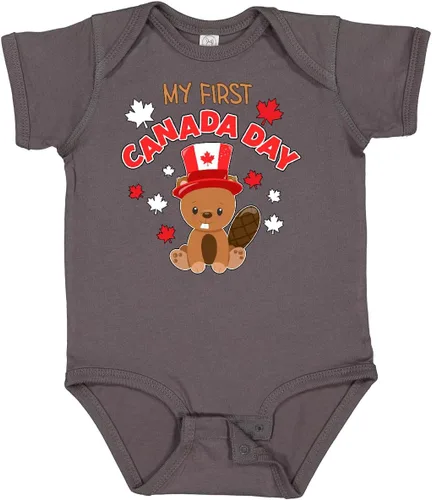 Vista 25 de inktastic My First Canada Day Baby Bodysuit