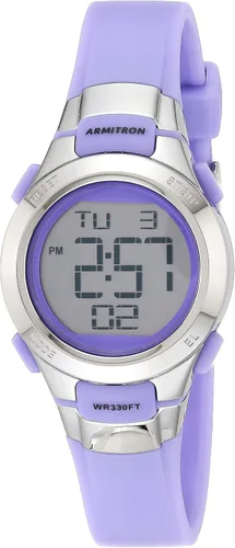 Vista 33 de Armitron Sport 45/7012 - Reloj cronógrafo digital para mujer con correa de resina