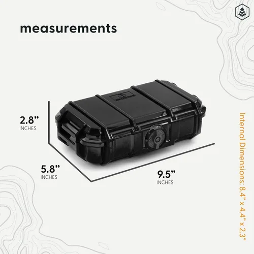 Vista 9 de Evergreen Pistol Ammo Case Compatible with 5.7/9mm/.40/.380-100 Rounds Lockable USA Made Bandera negra