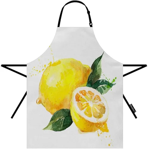 Vista 23 de Moslion Apron 31x27 Inch Kitchen Chef Waitress Cook Aprons Bib with Adjustable Neck for Women Men