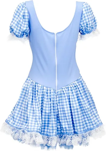 Vista 2 de Kansas Belle - Disfraz de Halloween para mujer, vestido de libro de Dorothy of Oz (L)