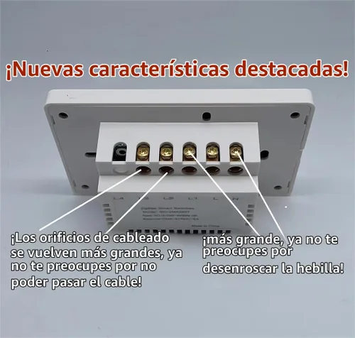 Vista 12 de Zigbee Smart Touch - Interruptor de luz de pared, control de aplicación/voz, visión nocturna, requiere puerta de enlace Tuya