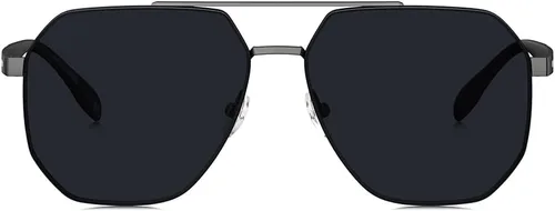 Vista 2 de BOLON Hombres Mujeres Clásico Fibra de Carbono Temple Aviador Nylon Lente Polarizado UV400 Gafas de Sol BL8118
