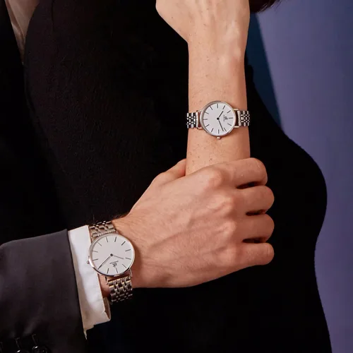 Vista 4 de ERNIE KLEIN Men's Watches, Stainless Steel Designer Diamonds Dress Men's Wrist Watch, Fashion Waterproof with Date and Day Analog Quartz Watches