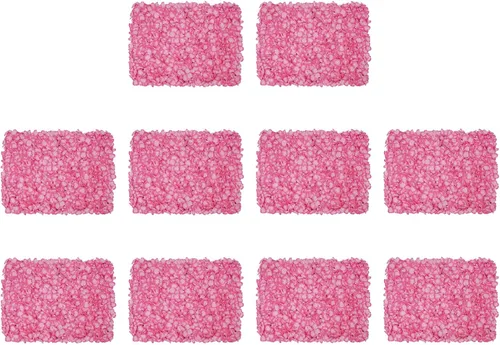 Vista 15 de Panel de pared de flores densas, 15.8 x 23.6 pulgadas por rosa blanca lechosa, decoración de telón de fondo para bodas, despedidas de soltera, baby