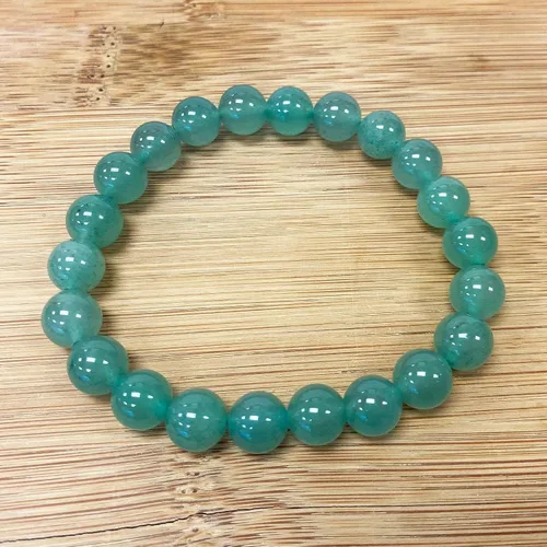 Vista 562 de Gem Avenue Handmade Round Bead Stretch Bracelet Unisex Natural Stone Beaded Jewelry for Men & Women, Elastic Wristband for Daily Wear