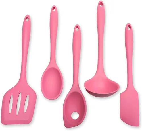 Vista 15 de Chef Craft Juego de herramientas de cocina de silicona premium multicolor de 5 piezas, surtido (42086)