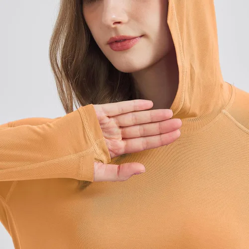 Vista 5 de netdraw Sudadera de manga larga con capucha de viscosa de bambú ultrasuave UPF 50+ para mujer