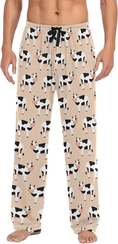 Vista 36 de Ollabaky Pantalones de pijama para hombre, pantalones de pijama con bolsillos, pantalones de descanso para hombre Multi 01