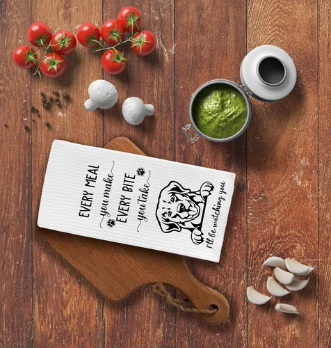 Vista 5 de IWXYI Golden Retriever - Toallas de cocina con tejido de gofre, toallas de mano Golden Retriever para cocina, regalo para amantes de los perros