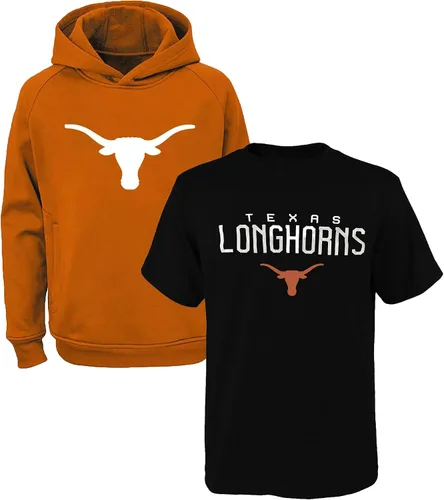 Vista 3 de NCAA Youth 8-20 - Conjunto combinado de sudadera con capucha y camiseta con logotipo primario de poliéster de rendimiento de 2
