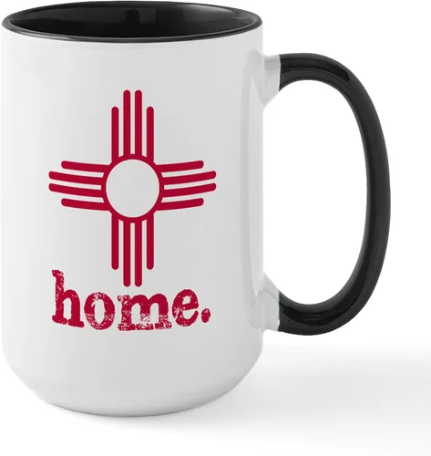 Vista 16 de CafePress ALBUQUERQUE New Mexico - Taza grande para placa de matrícula de 15 oz (15.0 fl oz)