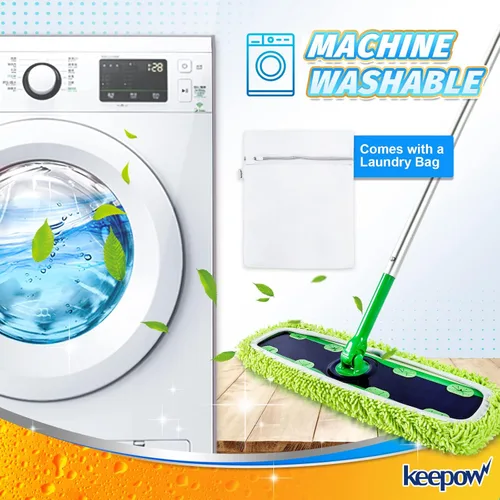 Vista 8 de KEEPOW Almohadillas XL reutilizables para trapeador compatibles con Swiffer XL Sweeper, paños de trapear secos extra grandes, paños de trapear