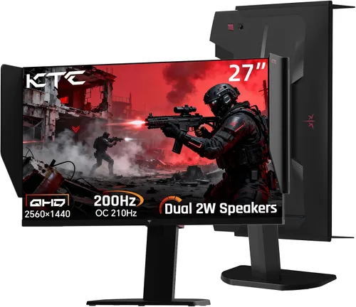 Vista 12 de KTC M27P6S Monitor para juegos mini LED 4K de 27 pulgadas, modo dual de Blanco