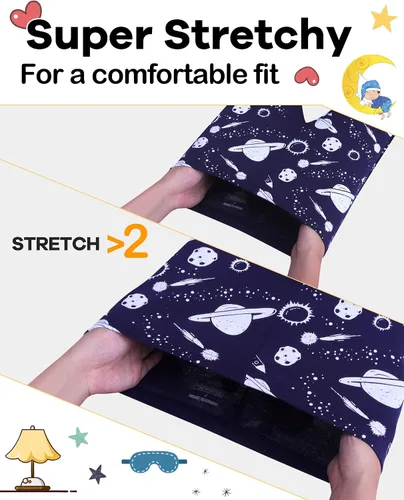 Vista 3 de DAUGHTER QUEEN - Pijama para niños de 4 piezas, conjunto corto 100 % algodón, talla 18 meses-12 años
